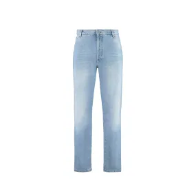 Balmain - Jeans dritti con taglio a vivo