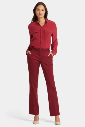 Barbara Bootcut Trouser Pants - Wild Currant