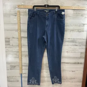 Blue Denim Jeans Straight Jessica London, Size 20w