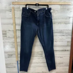 Blue Denim Jeans Straight Kut, Size 18w