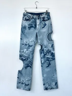 Cut-out Jeans