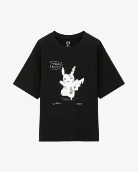 DANIEL ARSHAM X POKEMON X UNIQLO CRYSTAL PIKACHU BLACK TEE (NEW)