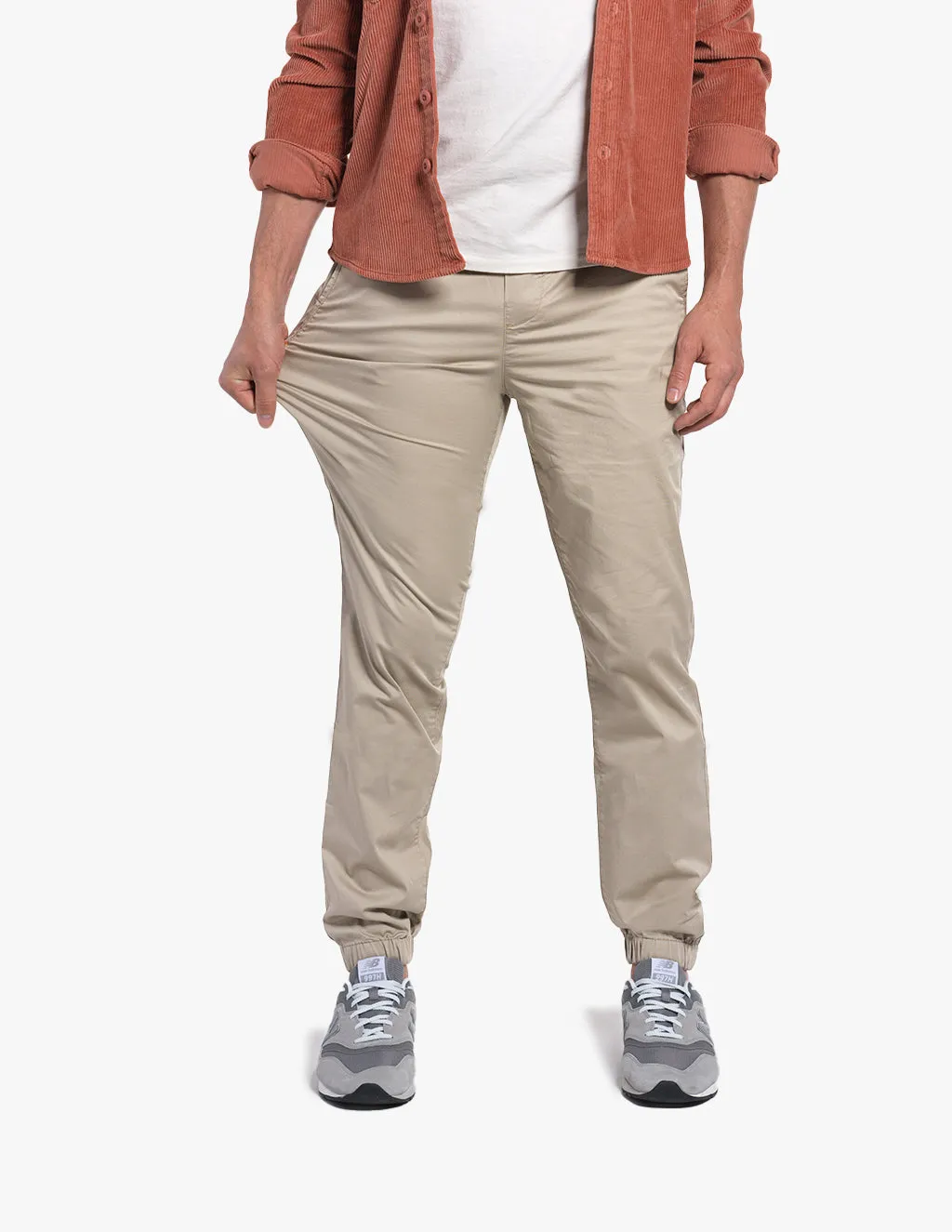 KHAKI LIGHTWEIGHT JOGGERS