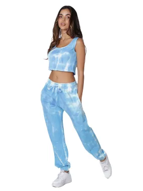 Ladies tie dye jogger pants