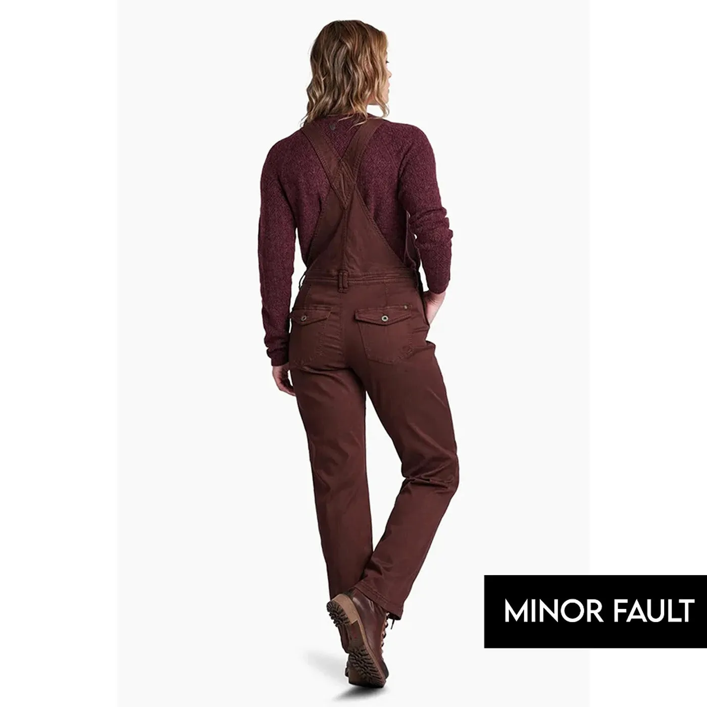 (Minor Fault) Burgundy Twill Jumpsuit